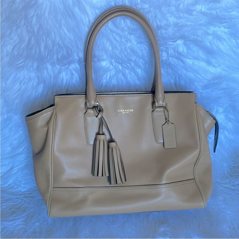 Coach shoulder leather bag